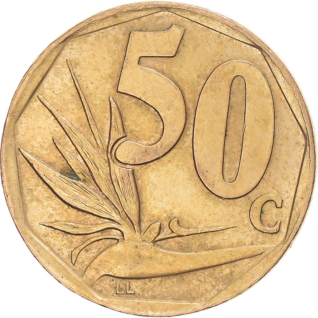 Moneda, Sudáfrica, 50 Cents, 1996