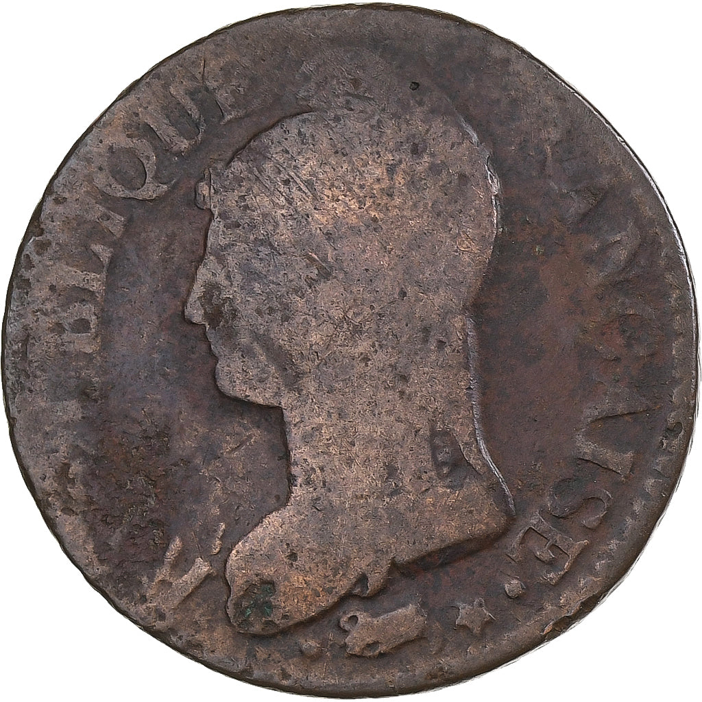 Frankrijk, 5 Centimes, Dupré, AN 5, Lille, Koper, ZG+