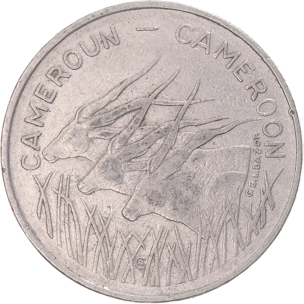 Moneta, Kamerun, 100 Francs, 1972