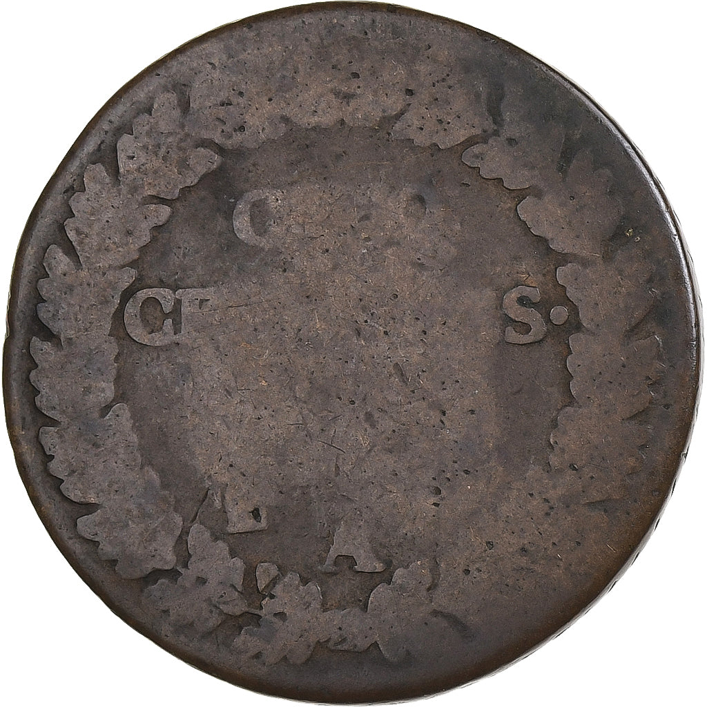 France, 5 Centimes, Dupré, Paris, Copper, F(12-15)