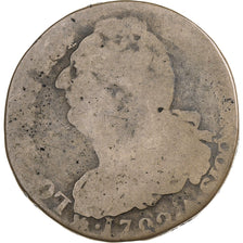France, Louis XVI, 2 sols François, 1792 / AN 4, Paris, Bell metal