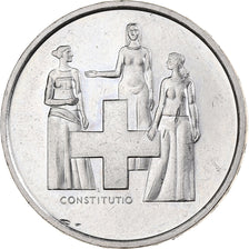 Switzerland, 5 Francs, Revison of the Constitution, 1974, Bern, Cupronickel