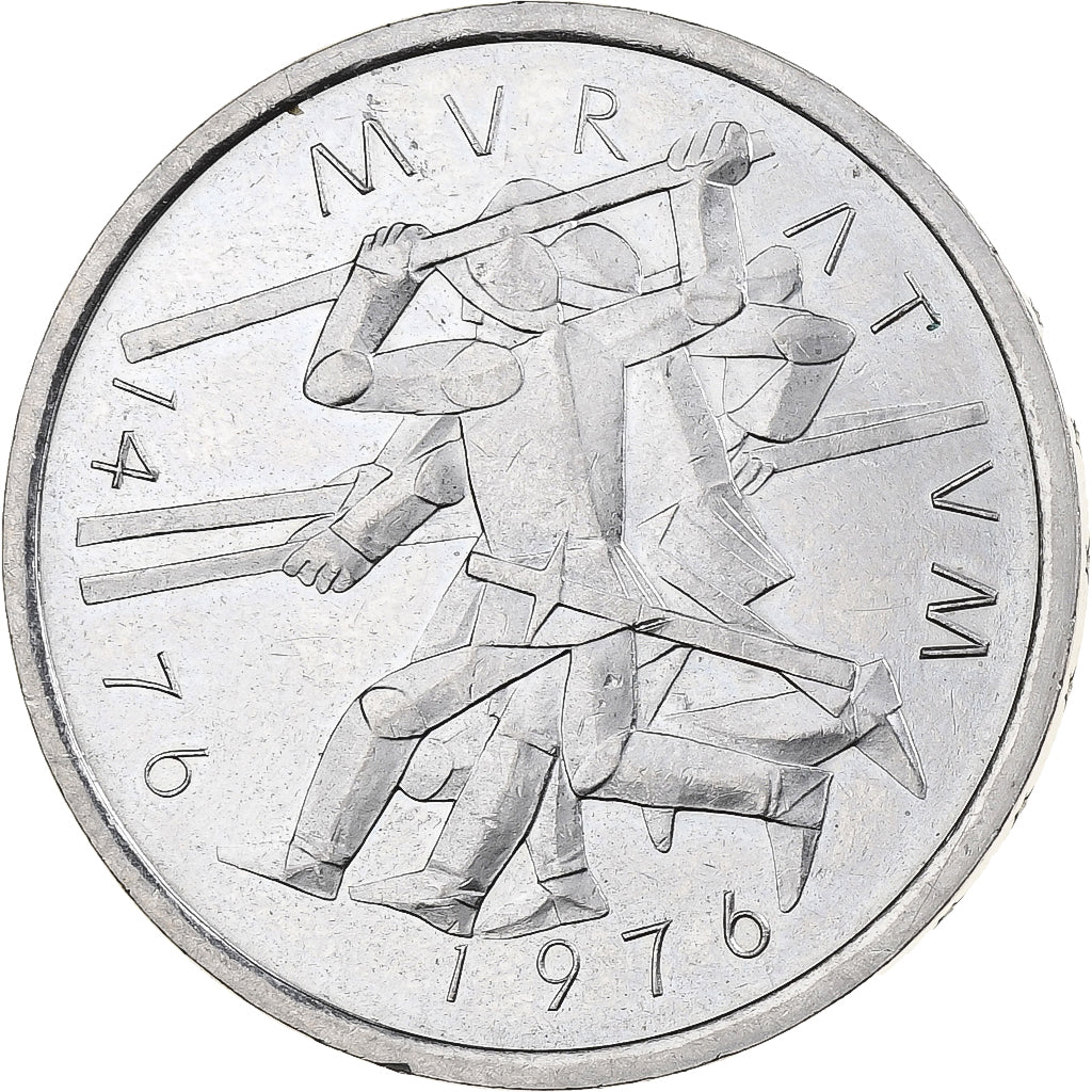 Suiza, 5 Francs, Bataille de Morat, 1976, Bern, Cupronickel, EBC