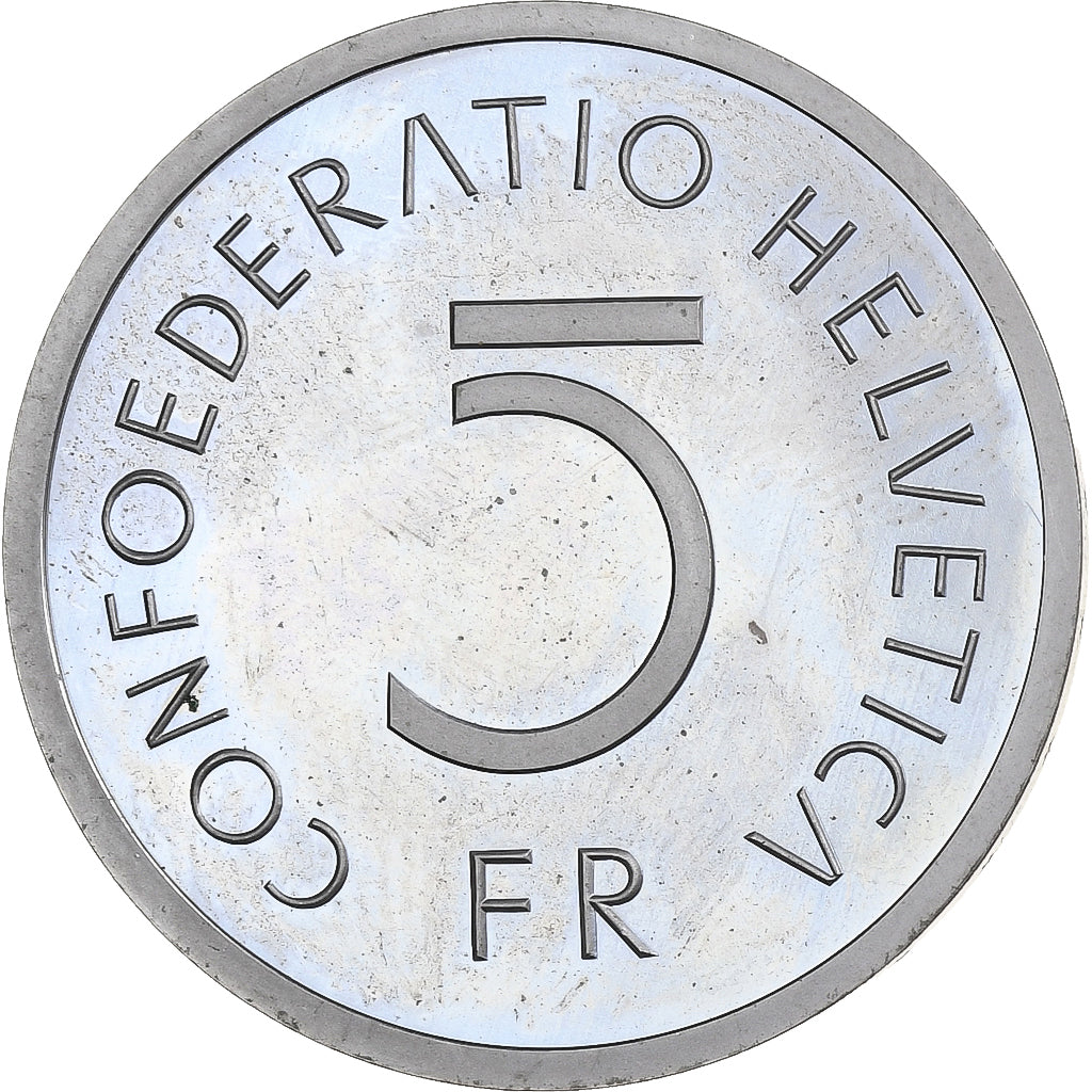 Suiza, 5 Francs, Bataille de Morat, 1976, Bern, Prueba, Cupronickel, EBC