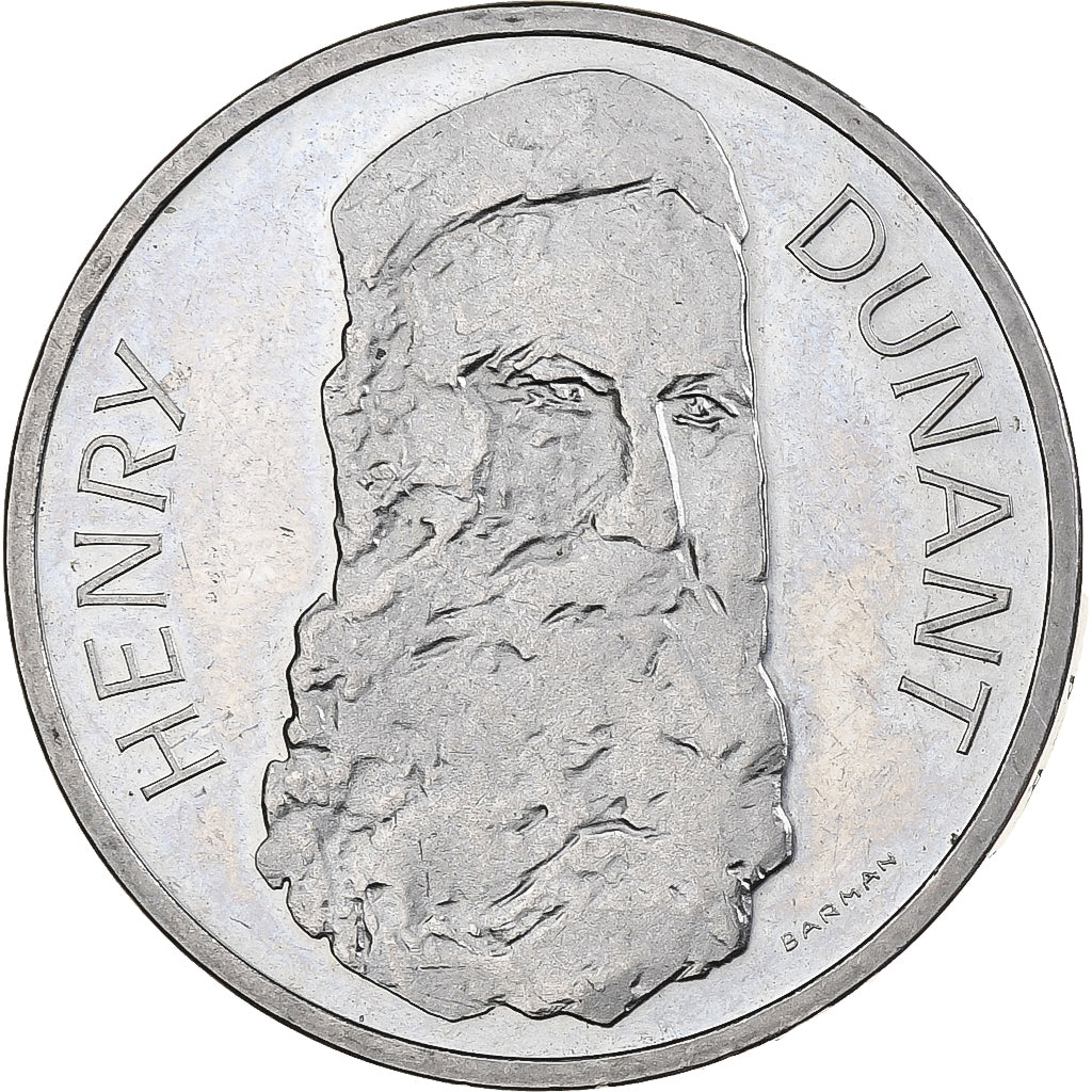 Suiza, 5 Francs, Henry Dunant, 1978, Bern, Cupronickel, EBC
