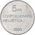 Suiza, 5 Francs, Gottfried Keller, 1990, Bern, Cupronickel, EBC