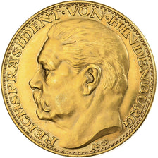 Weimar Republic, Medal, Paul von Hindenburg, 1928, Gold, Goetz, MS(63)