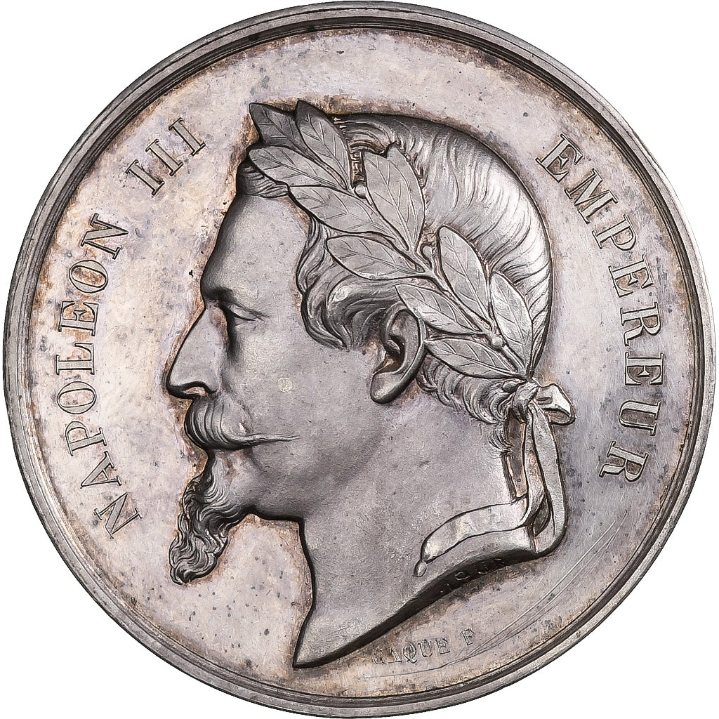 Frankreich, Medaille, Napoléon III, 1868, Silber, Caqué, UNZ