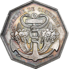 Francia, zeton, Chambre de commerce du Havre de Grâce, Plata, Barre, EBC