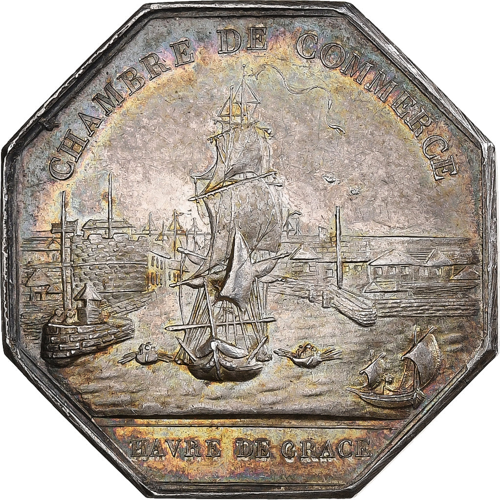 France, Token, Louis Philippe I, Chambre de commerce du Havre de Grâce, Silver