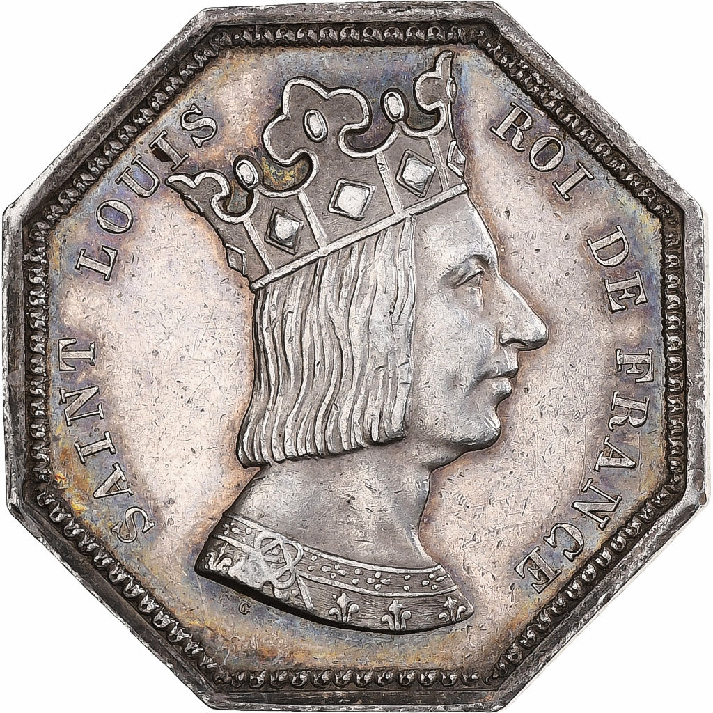 France, Token, Saint Louis, Notaires de l'arrondissement de Louviers, Silver