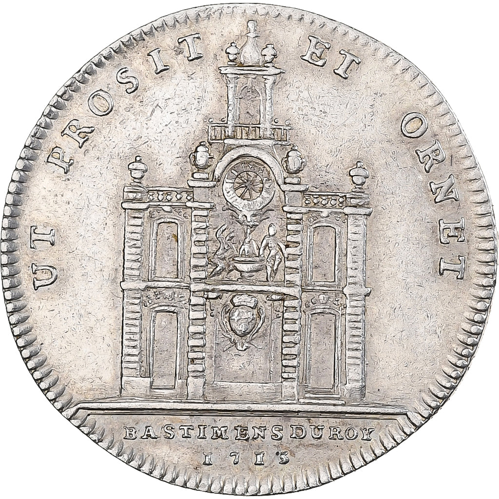 Francia, ficha, Louis XIV, Bâtiments du Roi, 1715, Argento, BB+