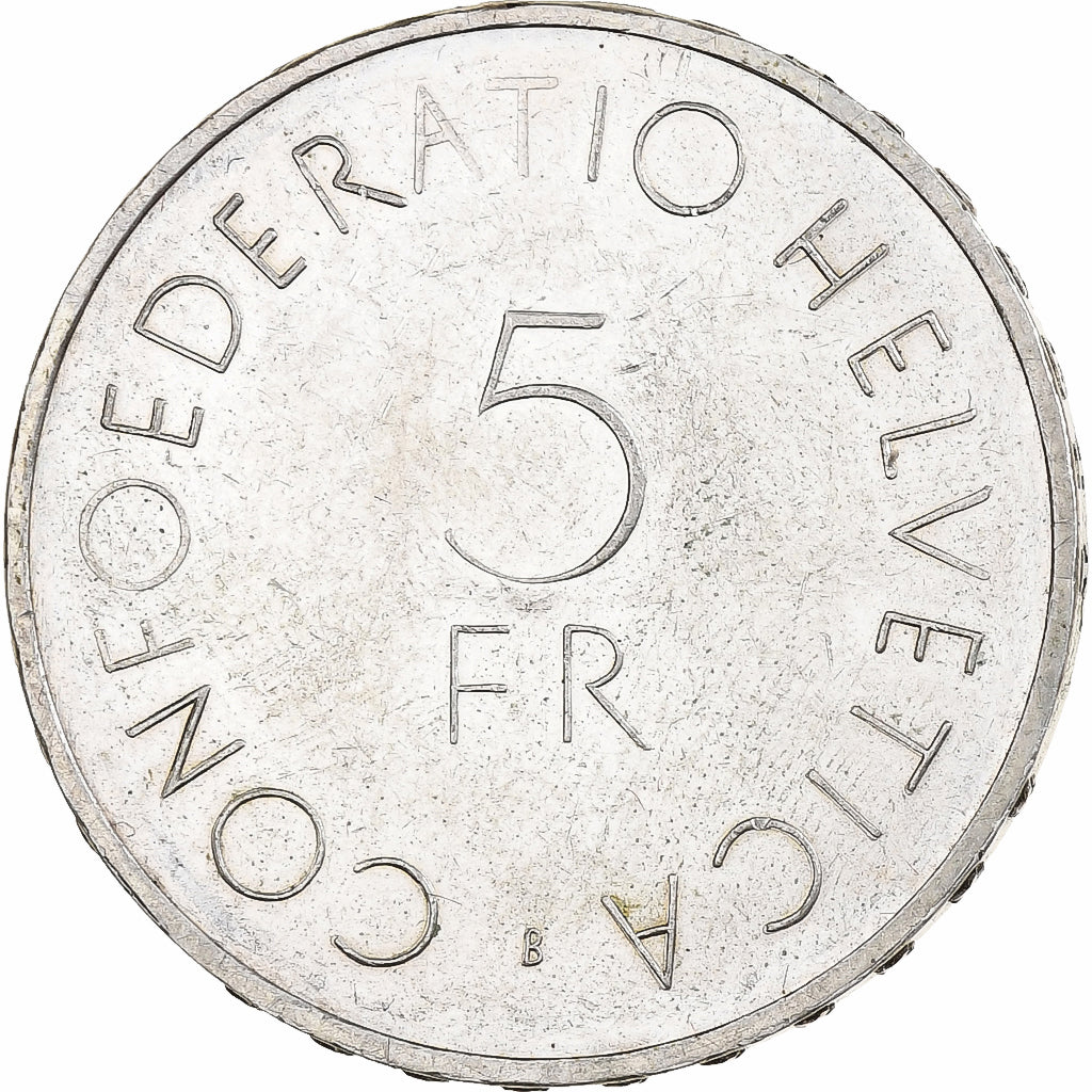 Switzerland, 5 Francs, Swiss Red Cross, 1963, Bern, Silver, AU(55-58)