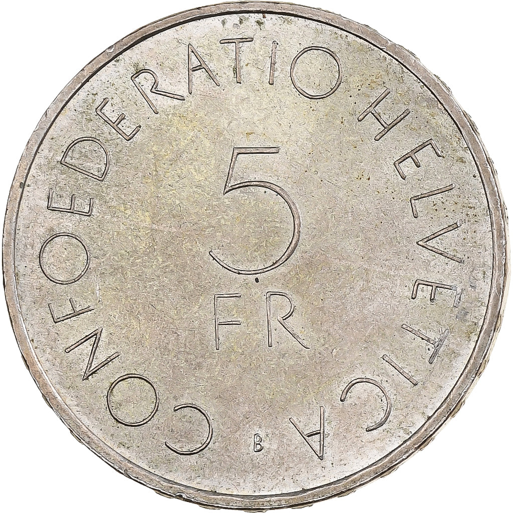Switzerland, 5 Francs, Swiss Red Cross, 1963, Bern, Silver, AU(50-53)