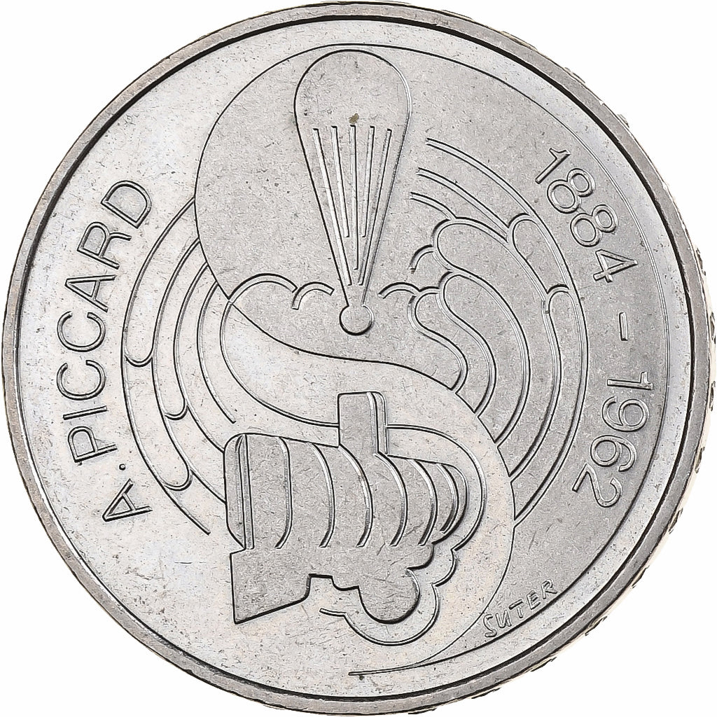 Suisse, 5 Francs, Auguste Piccard, 1984, Bern, Cupro-nickel, SUP