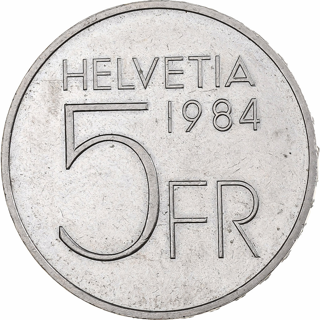 Suisse, 5 Francs, Auguste Piccard, 1984, Bern, Cupro-nickel, SUP