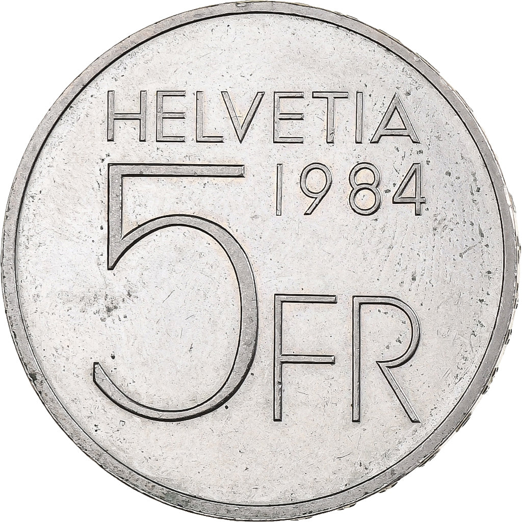 Suisse, 5 Francs, Auguste Piccard, 1984, Bern, Cupro-nickel, SUP