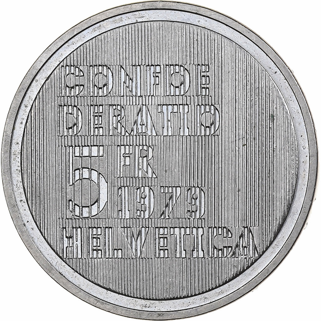 Suisse, 5 Francs, Albert Einstein, 1979, Bern, Cupro-nickel, SUP