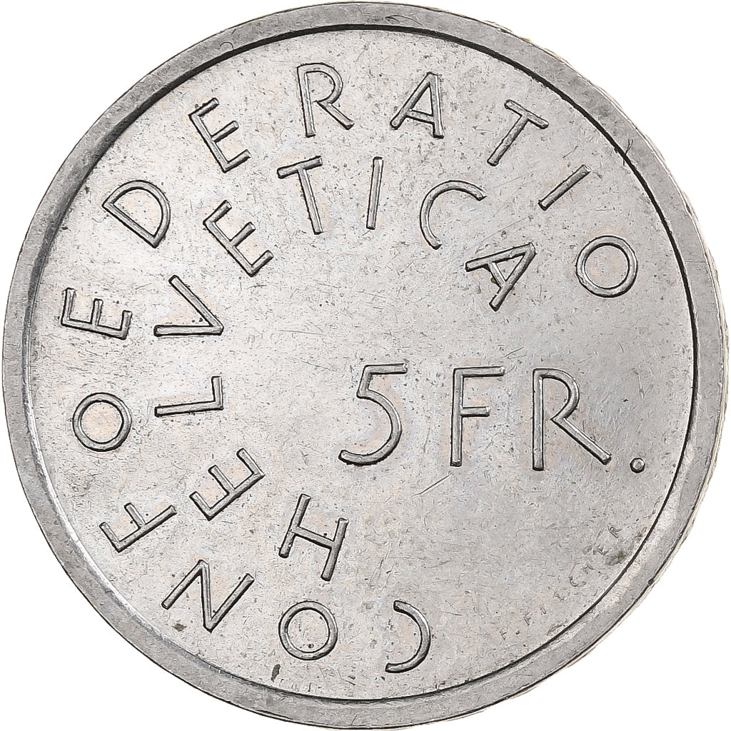 Schweiz, 5 Francs, Patrimoine architectural, 1975, Bern, Kupfer-Nickel, UNZ