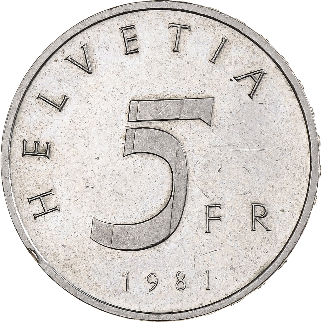 Suisse, 5 Francs, Convention de Stans, 1981, Bern, Cupro-nickel, SUP