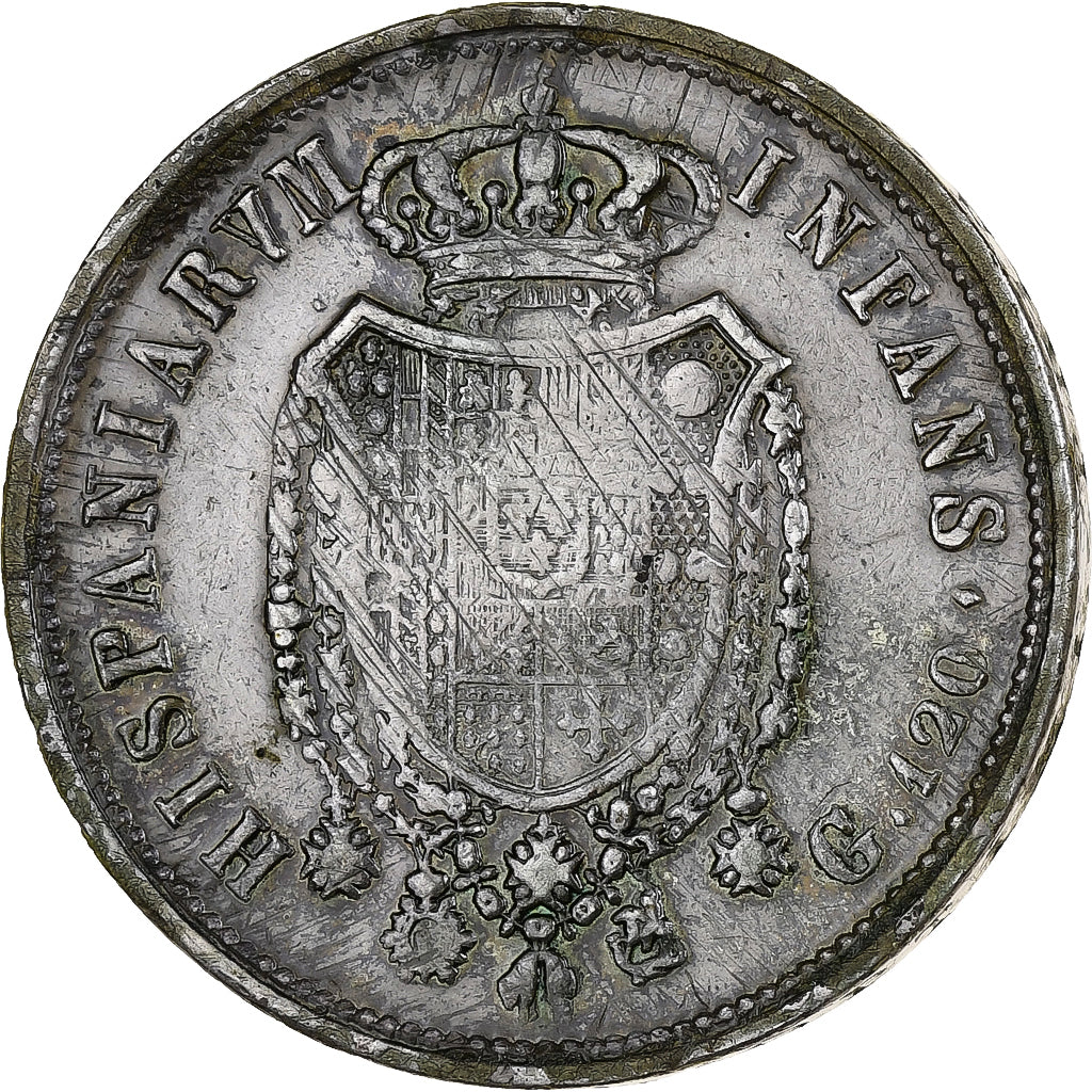 Kingdom of the Two Sicilies, Ferdinand I, 120 Grana, 1818, Prata, VF(30-35)