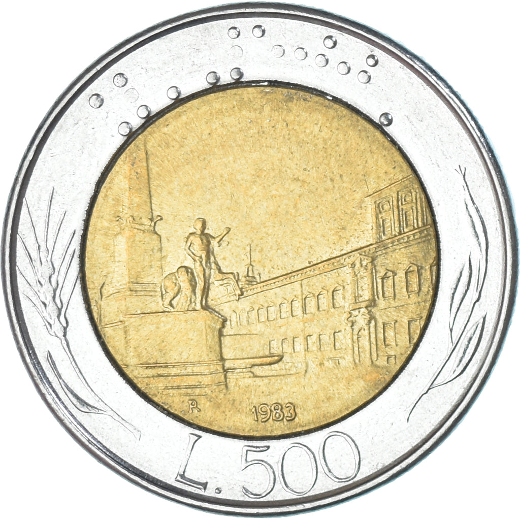 Moneda, Italia, 500 Lire, 1983