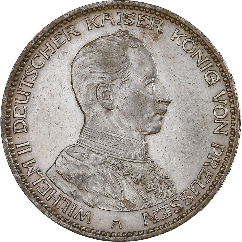 Kingdom of Prussia, Wilhelm II, 3 Mark, 1914, Berlin, Silver, EF(40-45)