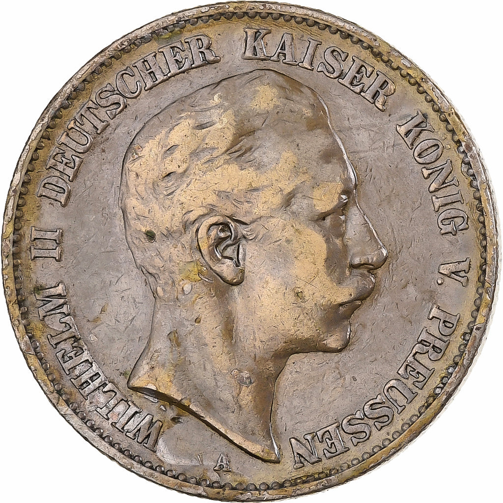 Kingdom of Prussia, Wilhelm II, 2 Mark, 1891, Berlin, Silver, VF(30-35)