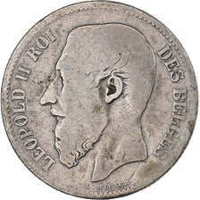 Belgium, Leopold II, 2 Francs, 1866, Bruxelles, Silver, VF(20-25)