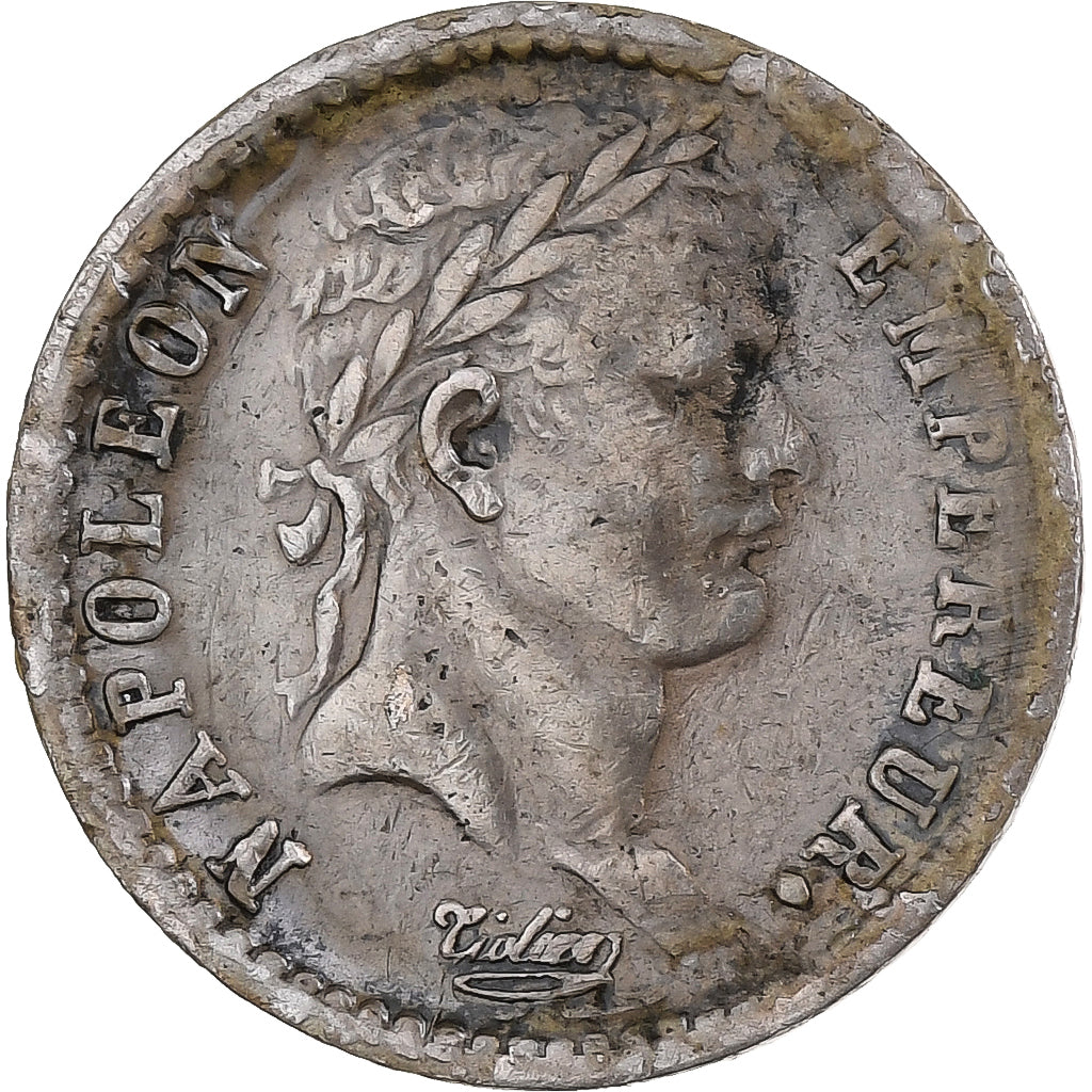 France, Napoleon I, 1/2 Franc, 1812, Paris, Silver, VF(30-35)