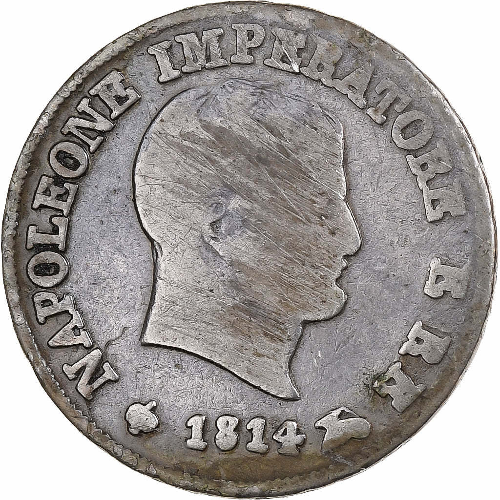 Kingdom of Italy, Napoleon I, 10 Soldi, 1814, Milan, Silber, S