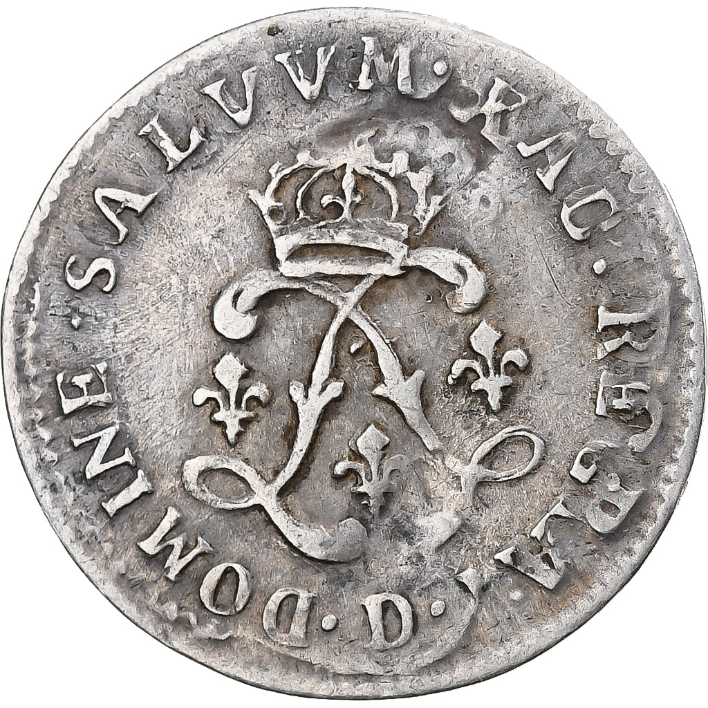 França, Louis XIV, 4 Sols aux 2 L, 1691, Lyon, Prata, EF(40-45)