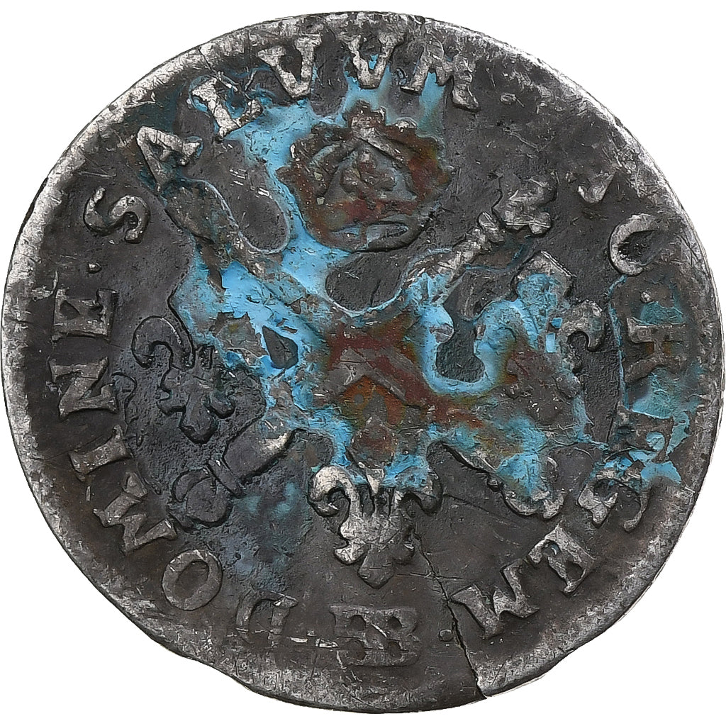 Francia, Louis XIV, 5 Sols aux insignes, 1704, Strasbourg, Argento, MB