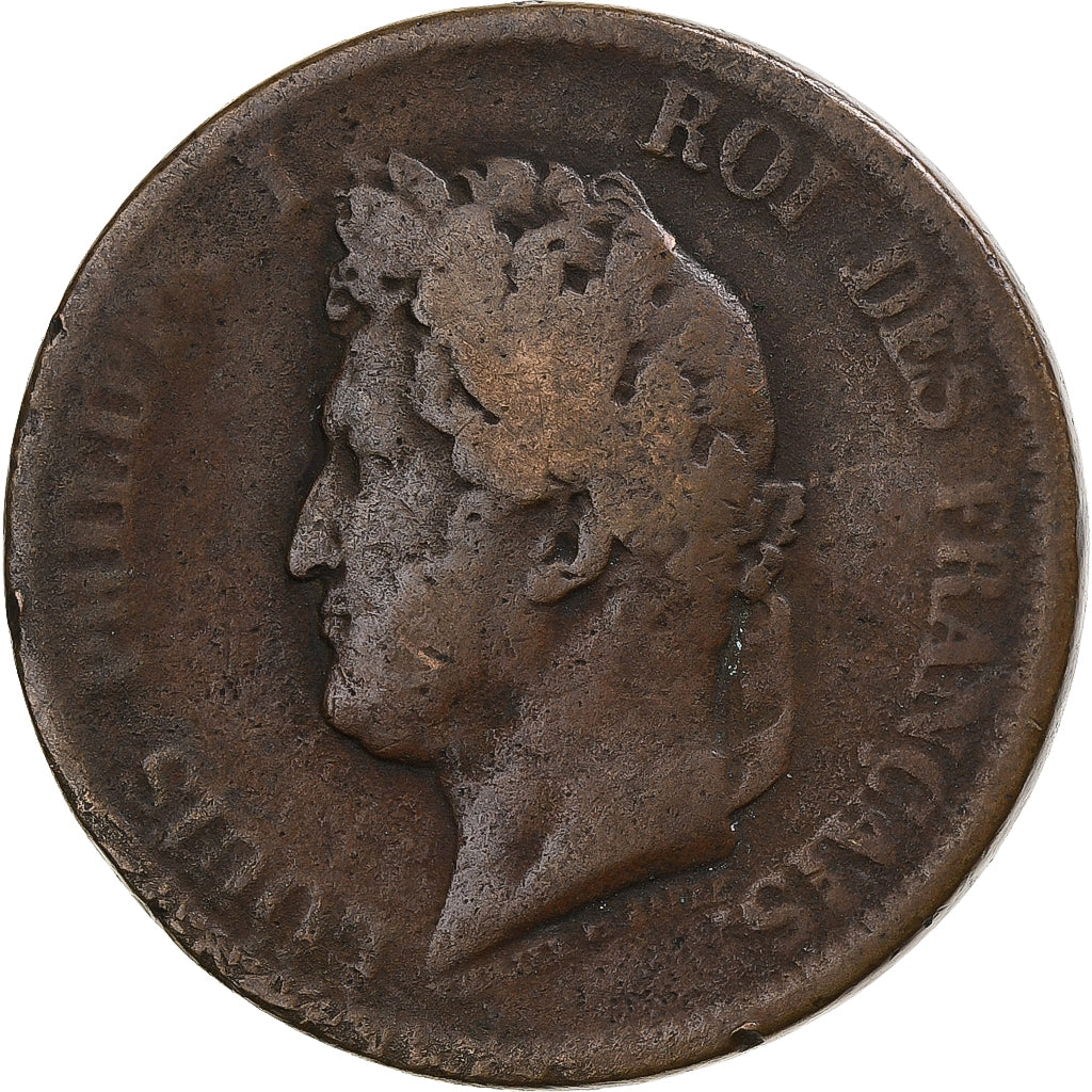 Antyle Francuskie, Louis-Philippe I, 5 Centimes, 1841, Paris, Brązowy