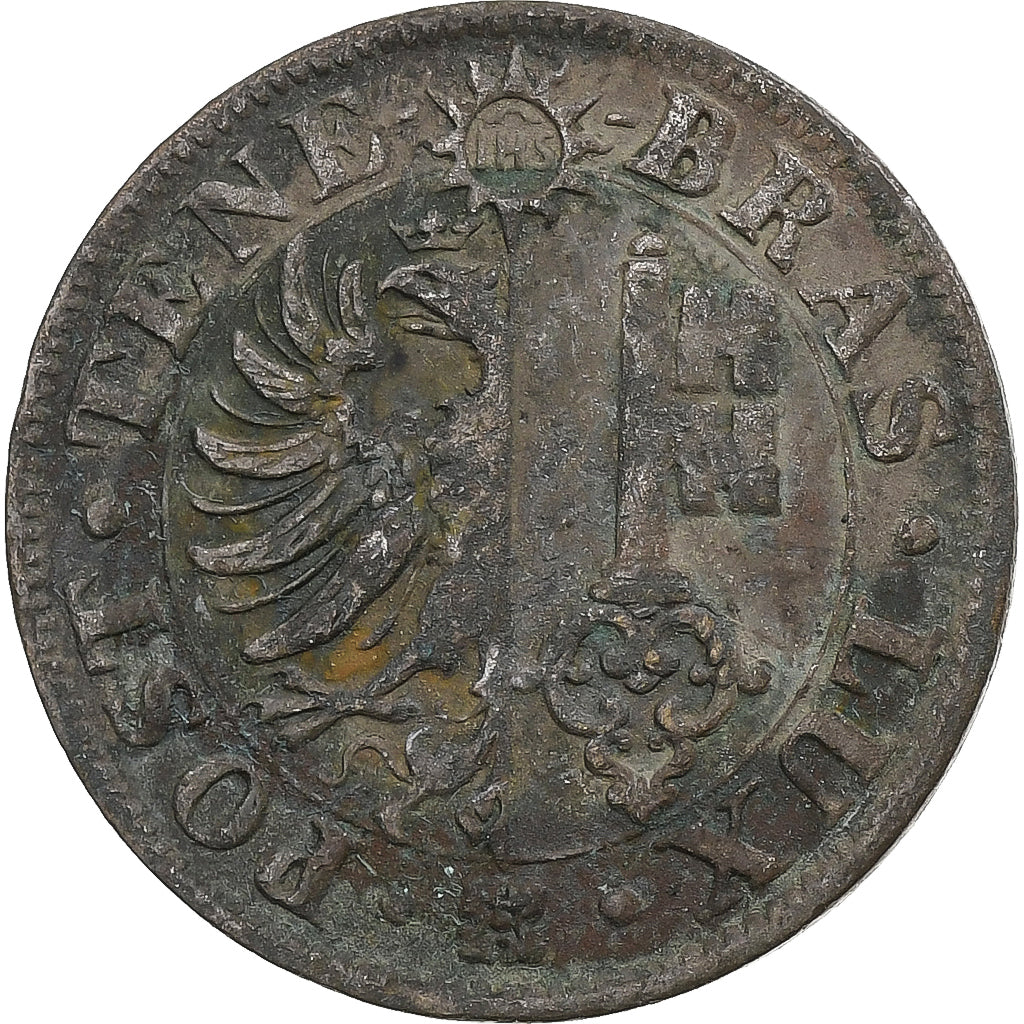 Canton of Geneva, 4 Centimes, 1839, Vellón, BC+