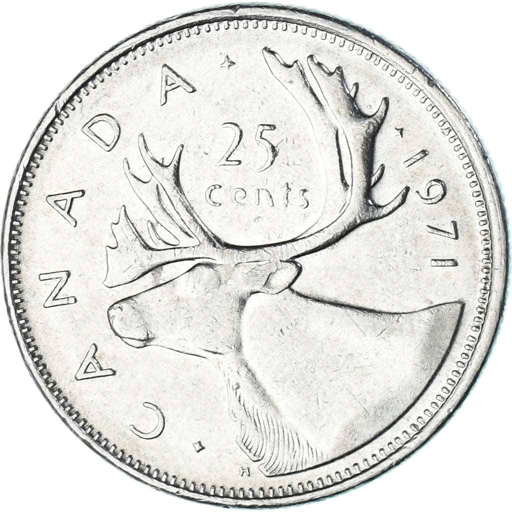 Monnaie, Canada, 25 Cents, 1971