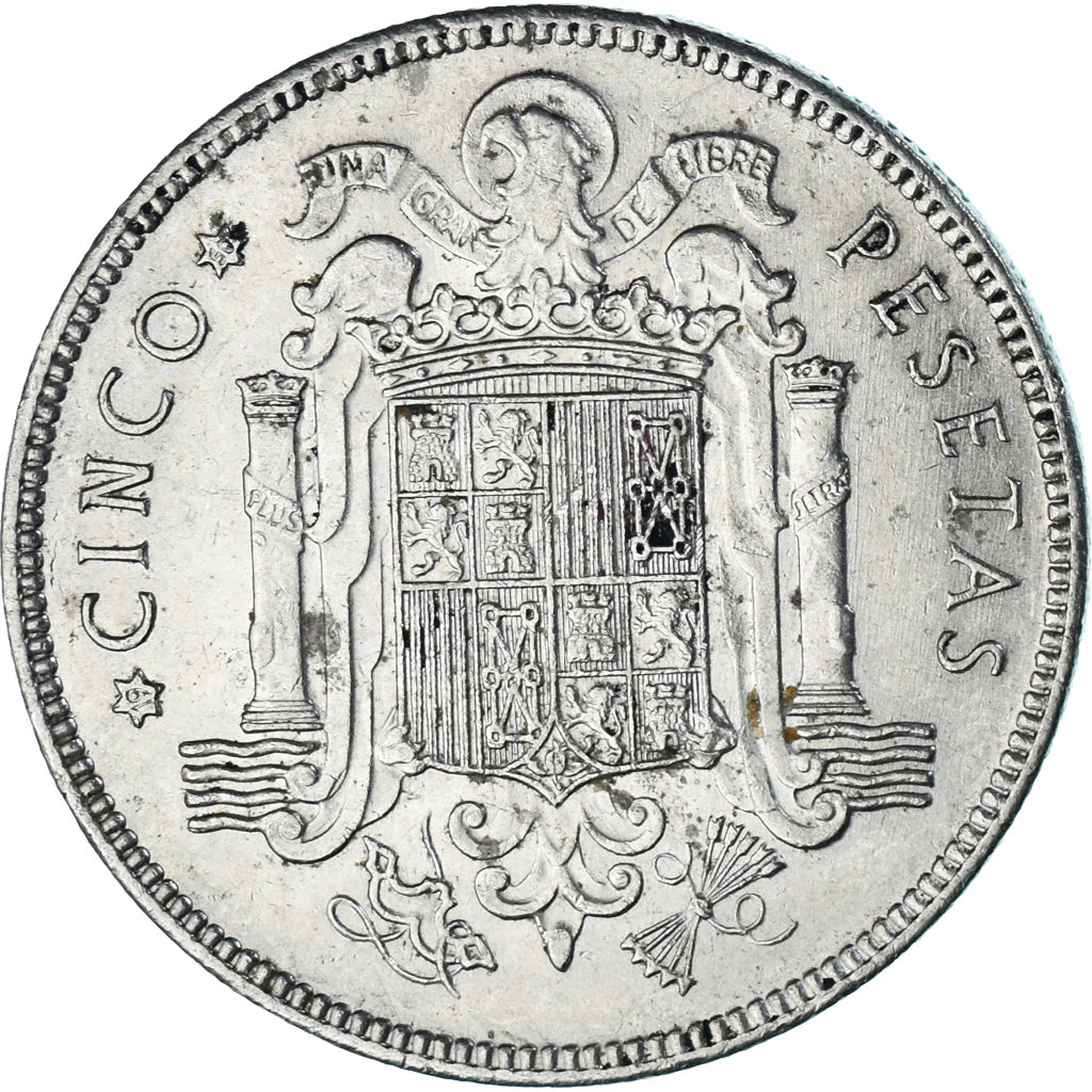 Moneta, Hiszpania, 5 Pesetas, 1950
