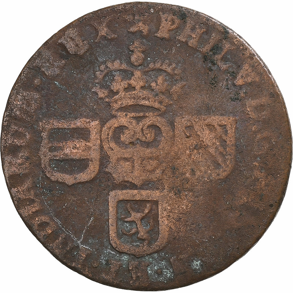 Graafschap Namen, Philip V, Liard, 1710, Koper, FR