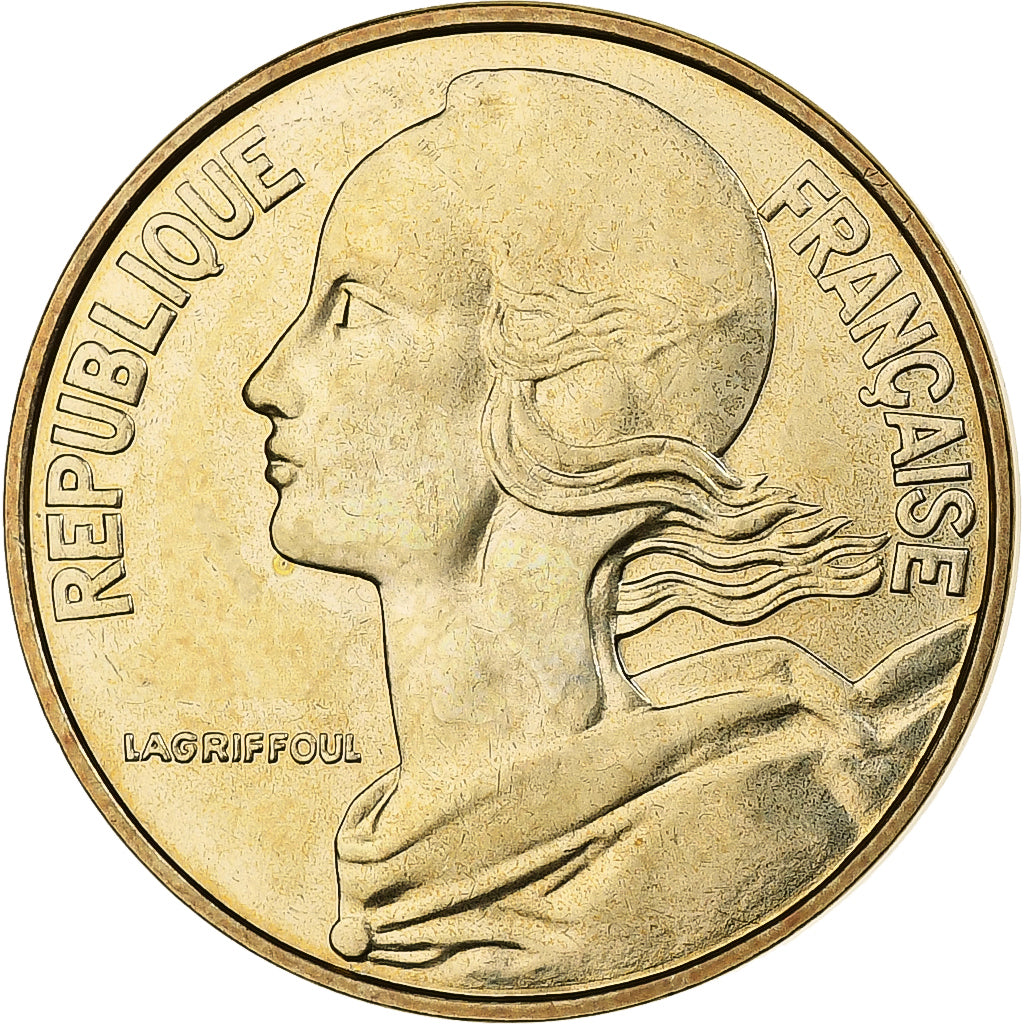 França, 20 Centimes, Marianne, 1980, MDP, série FDC, Cupro-aluminium-nickel