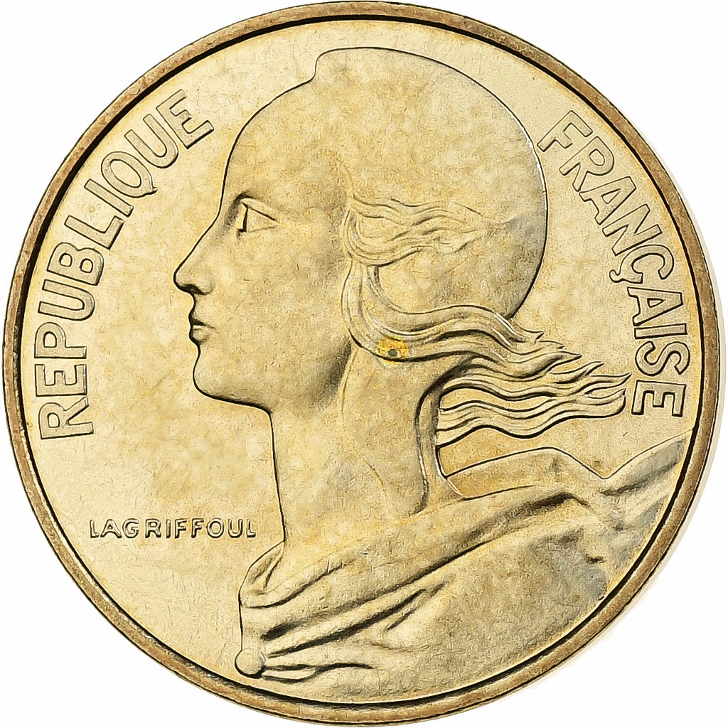 Francja, 10 Centimes, Marianne, 1980, MDP, série FDC, Cupro-aluminium-nickel