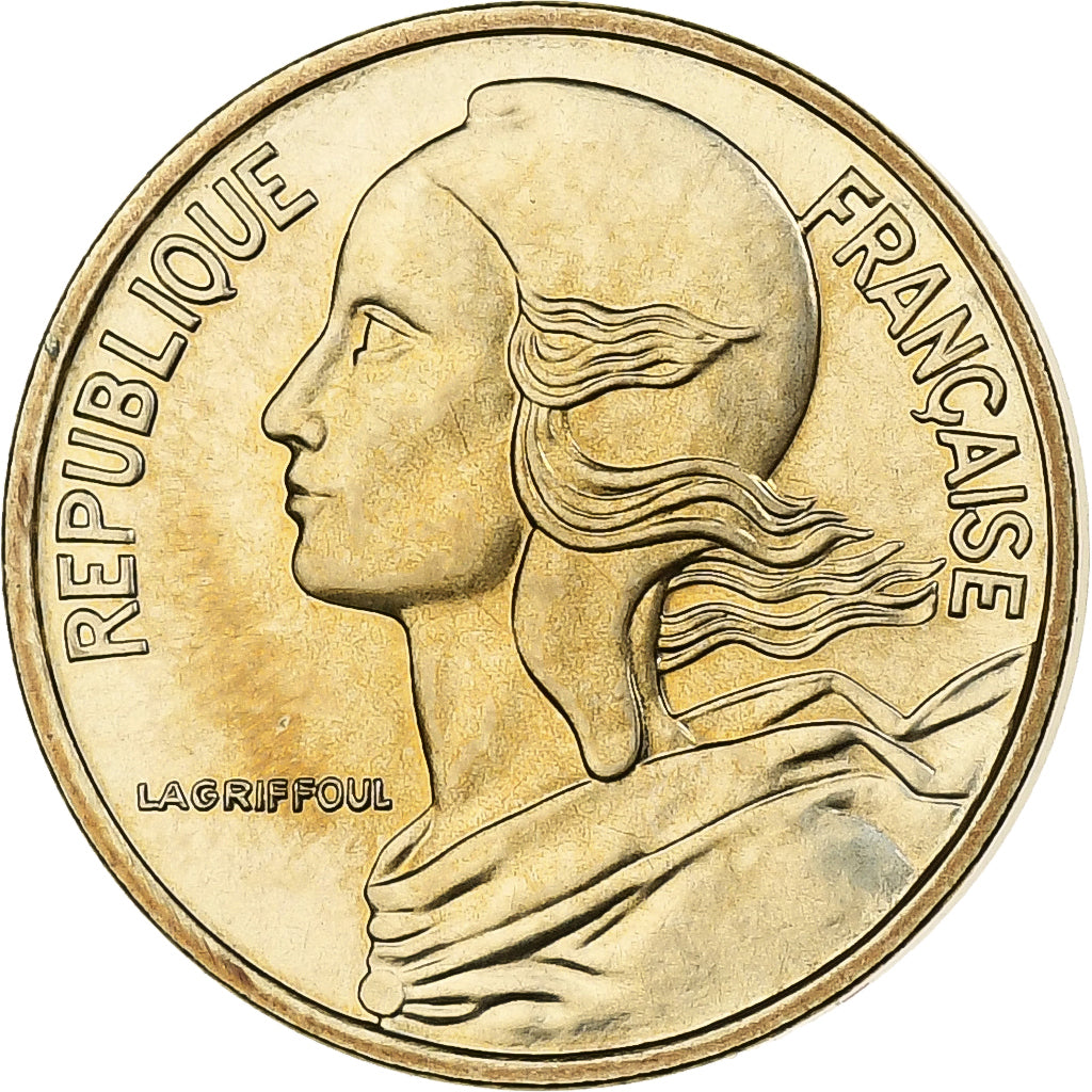 France, 5 Centimes, Marianne, 1980, MDP, série FDC, Cupro-aluminium-nickel