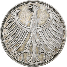 Germany, 5 Mark, 1951, Hamburg, Silver, EF(40-45)