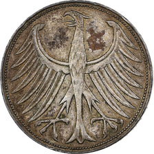 Germany, 5 Mark, 1951, Hamburg, Silver, VF(20-25)