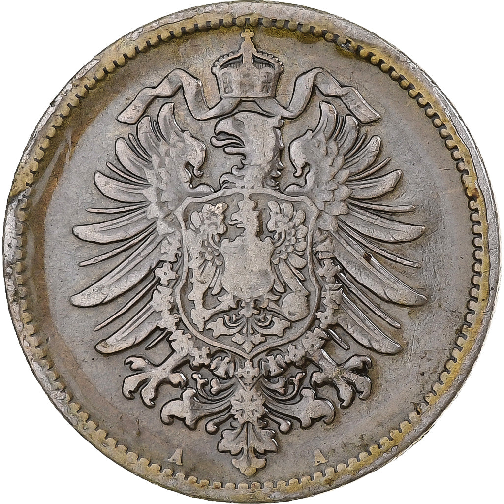 Alemanha, Wilhelm I, Mark, 1875, Berlin, Prata, VF(30-35)