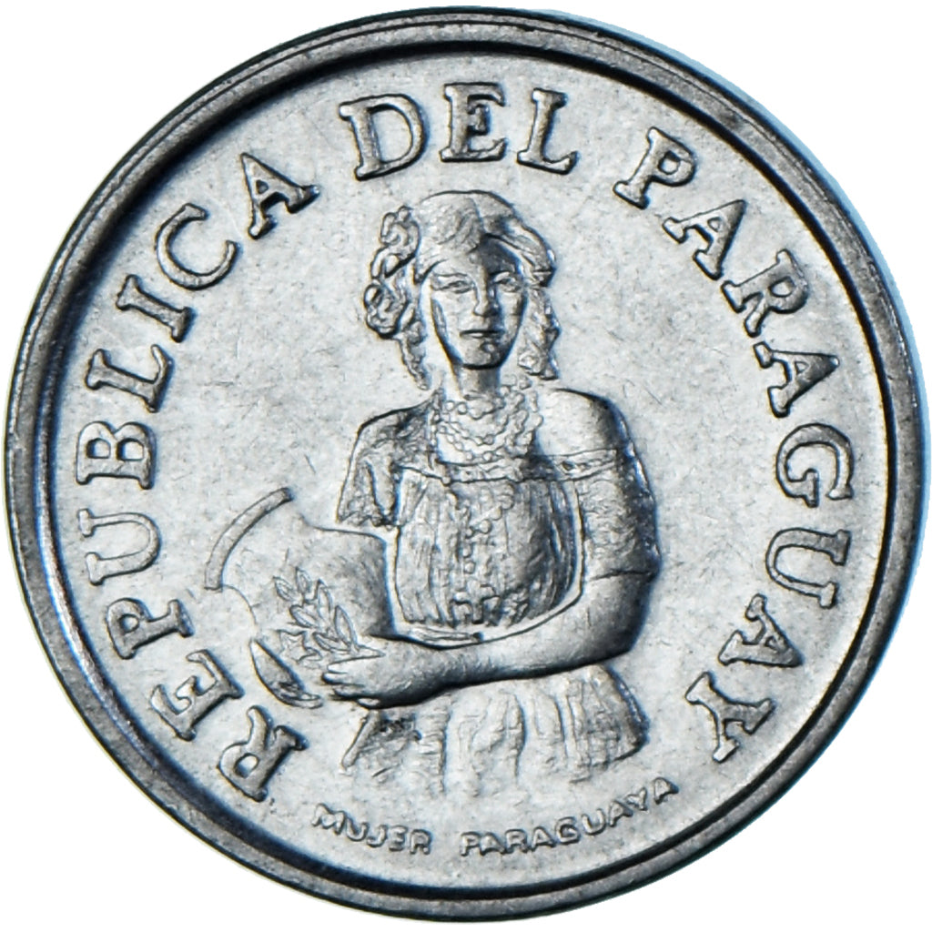 Moeda, Paraguai, 5 Guaranies, 1975