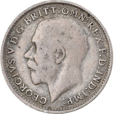 Regno Unito, George V, 3 Pence, 1919, London, maundy, Argento, MB