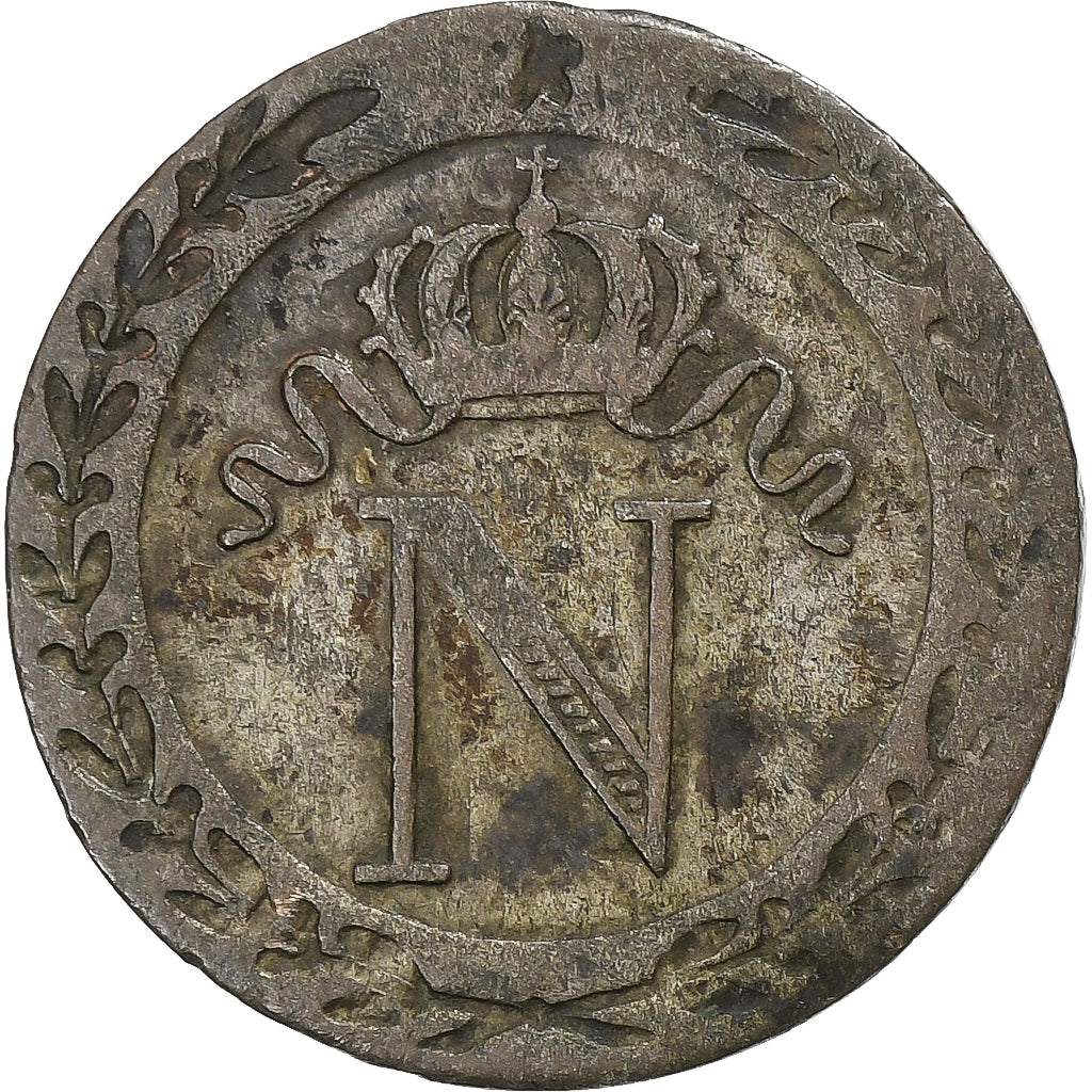 France, Napoléon Ier, 10 Centimes, 1810, Nantes, Billon, TB, Gadoury:190