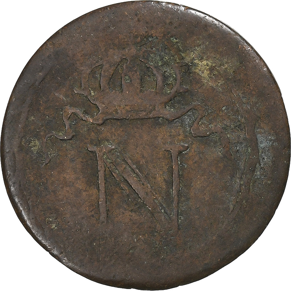 France, Napoleon I, 10 Centimes, Toulouse, Contemporary forgery, Billon