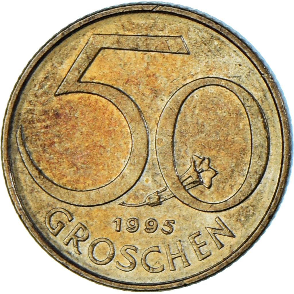 Münze, Österreich, 50 Groschen, 1995