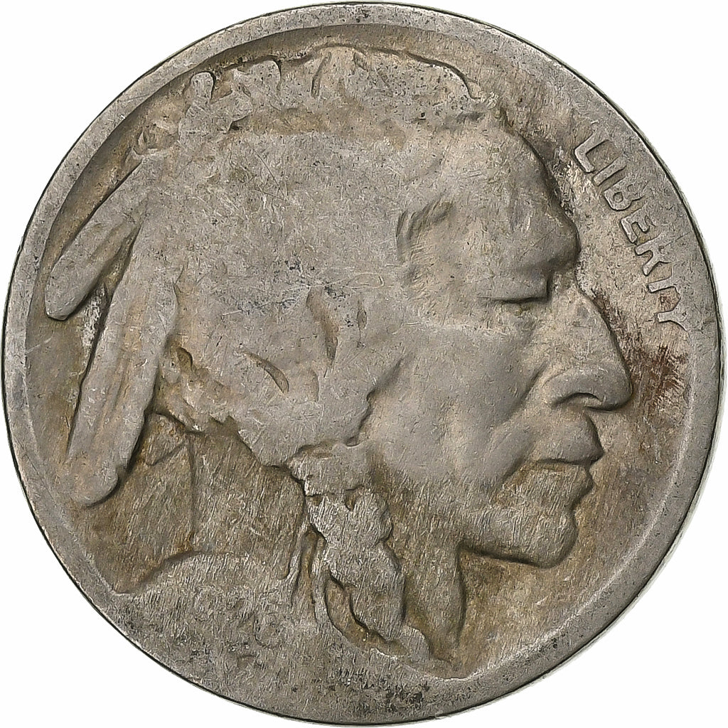Stati Uniti, 5 Cents, Buffalo Nickel, 1926, Philadelphia, Rame-nichel, MB